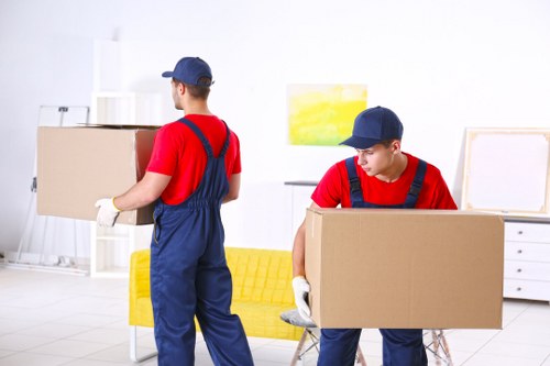 Man with van service moving boxes in Richmond