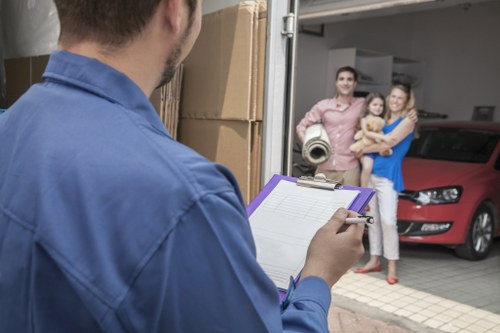 Unpacking services arranging household items in a new Richmond home