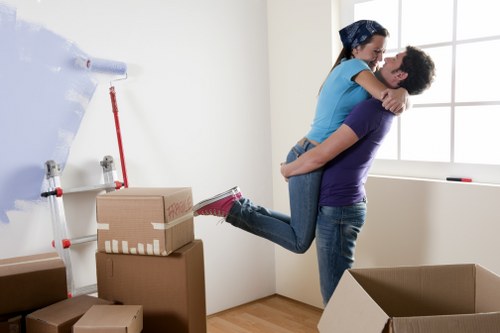 Staff member handling furniture carefully during a Richmond move