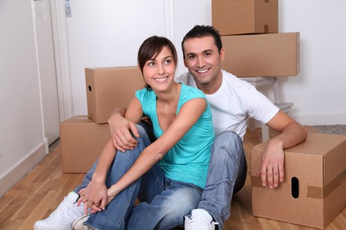 Compact man with a van service in Richmond for practical relocations