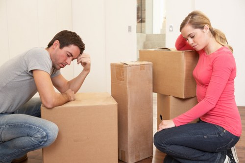 Careful loading of household items by a man and van in Richmond