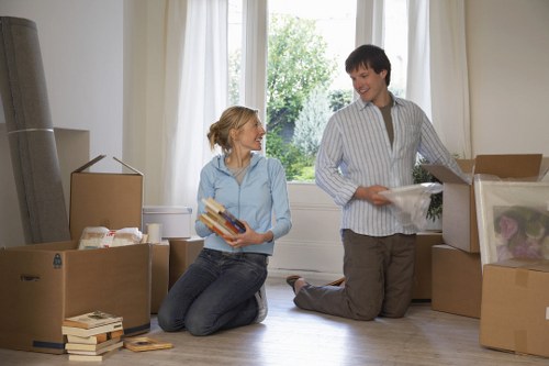 Professional man and a van Richmond service focused on safe transport