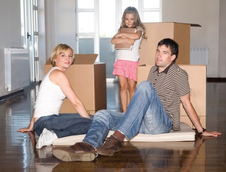Professional removal van navigating Richmond residential streets